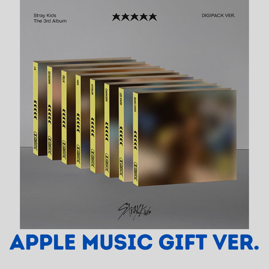 STRAY KIDS - 5 STAR 3RD FULL ALBUM DIGIPACK VER. APPLE MUSIC GIFT VER. - COKODIVE