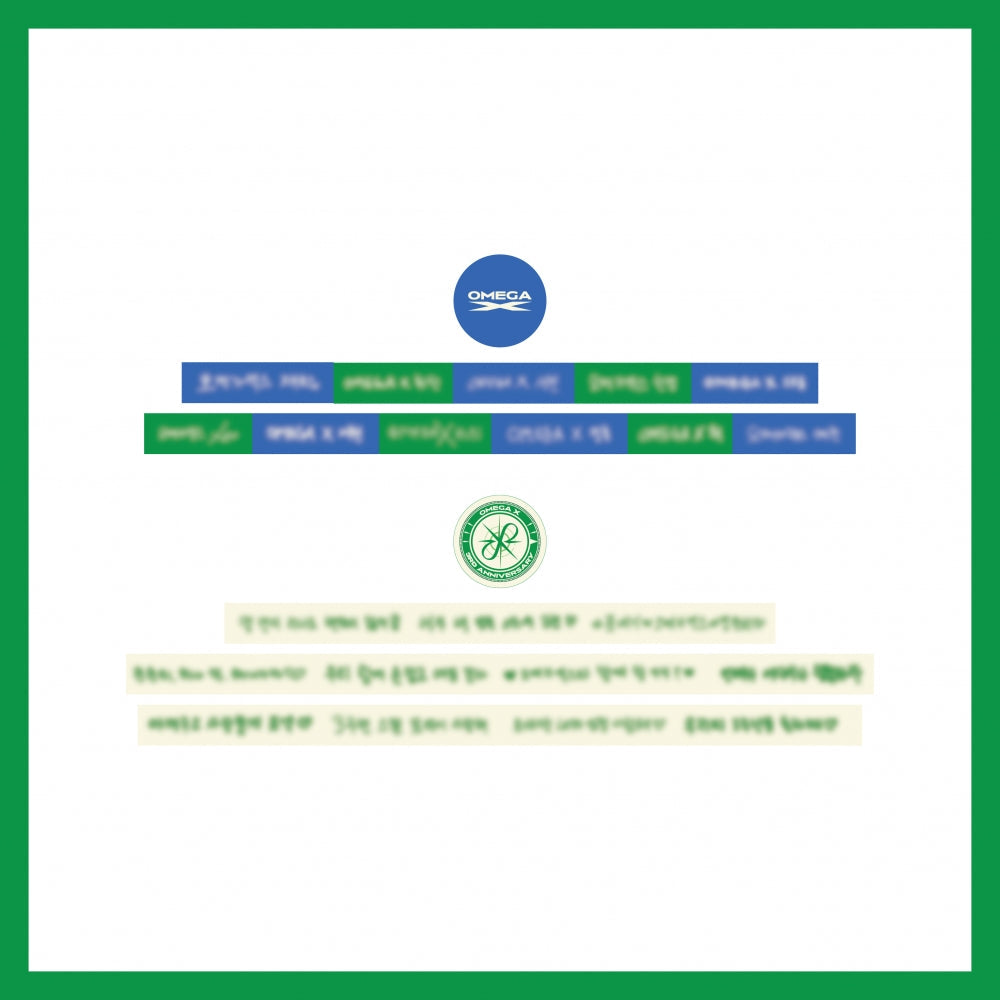 OMEGAX - 3RD ANNIVERSARY POP UP STORE OFFICIAL MD MASKING TAPE - COKODIVE