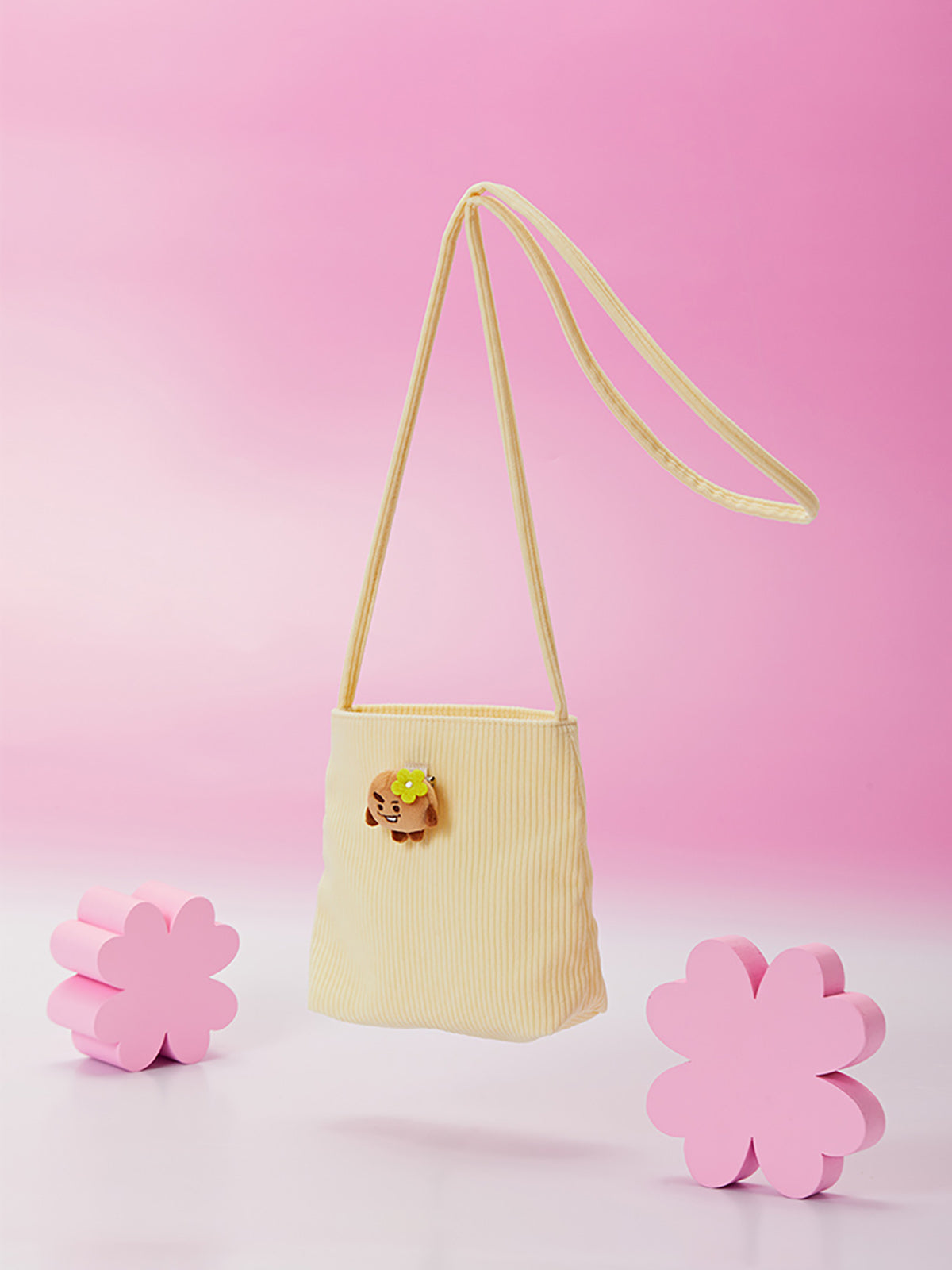 BT21 - SPRING DAYS MINI CORDUROY CROSSBODY BAG SHOOKY - COKODIVE