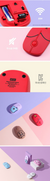 BT21 FACE WIRELESS SILENT MOUSE - COKODIVE