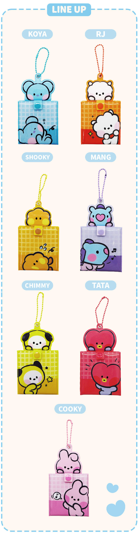 BT21 MININI MIRROR KEYRING - COKODIVE