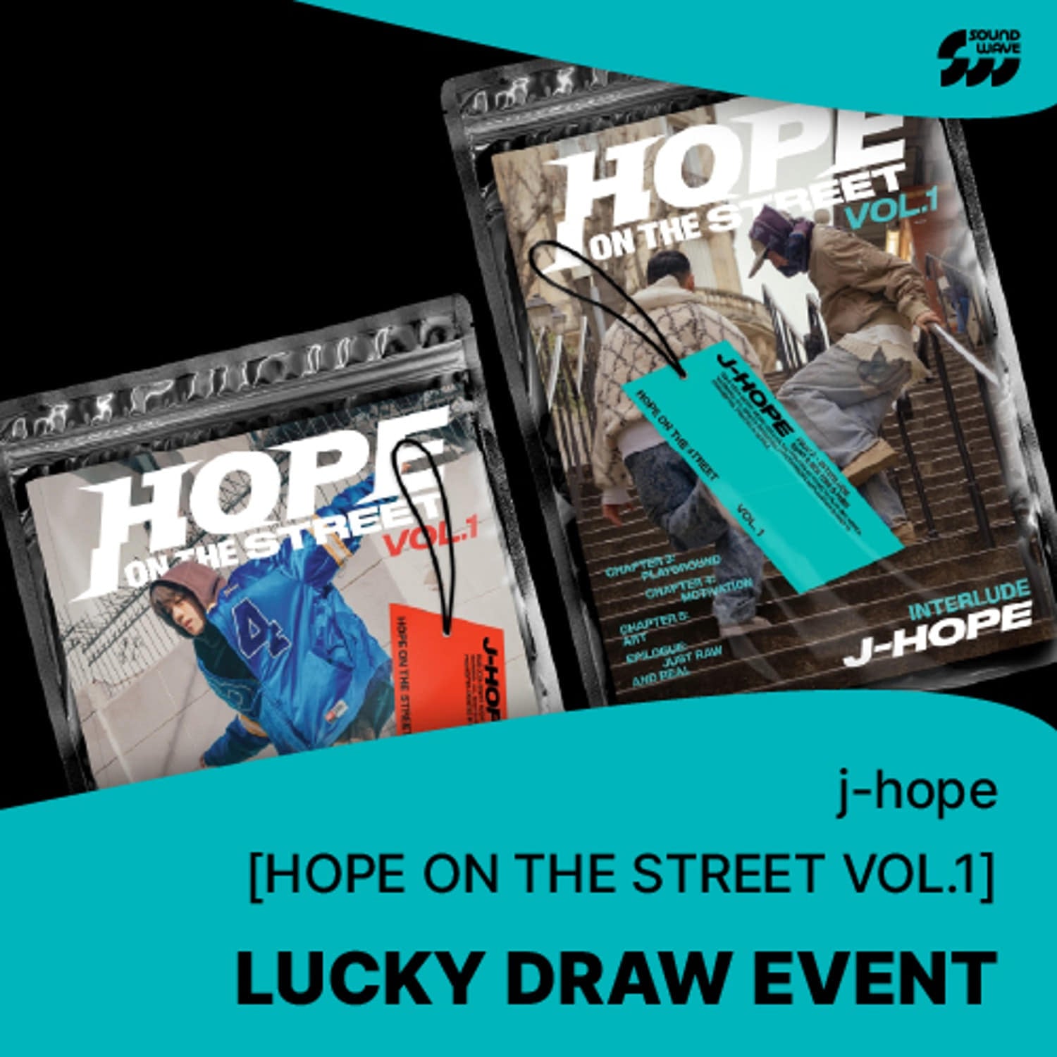 J-HOPE - HOPE ON THE STREET VOL.1 SPECIAL ALBUM SOUNDWAVE LUCKY DRAW EVENT SET - COKODIVE