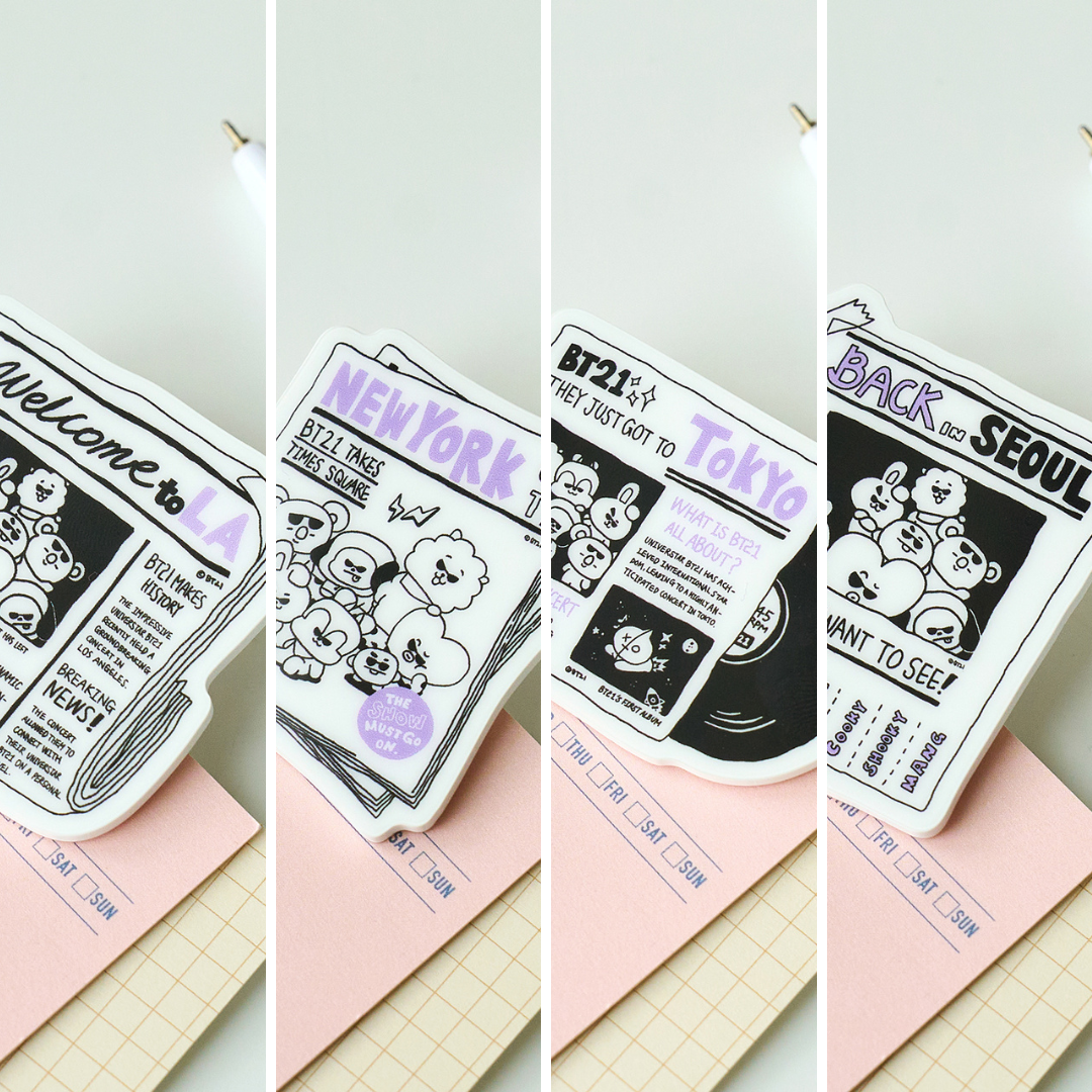 BT21 ACRYLIC MAGNETIC CLIP CITY EDITION - COKODIVE