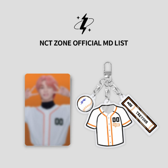 NCT - NCT ZONE OFFICIAL MD ACRYLIC KEYRING + PHOTO CARD SET BASEBALL PLAYER VER - COKODIVE