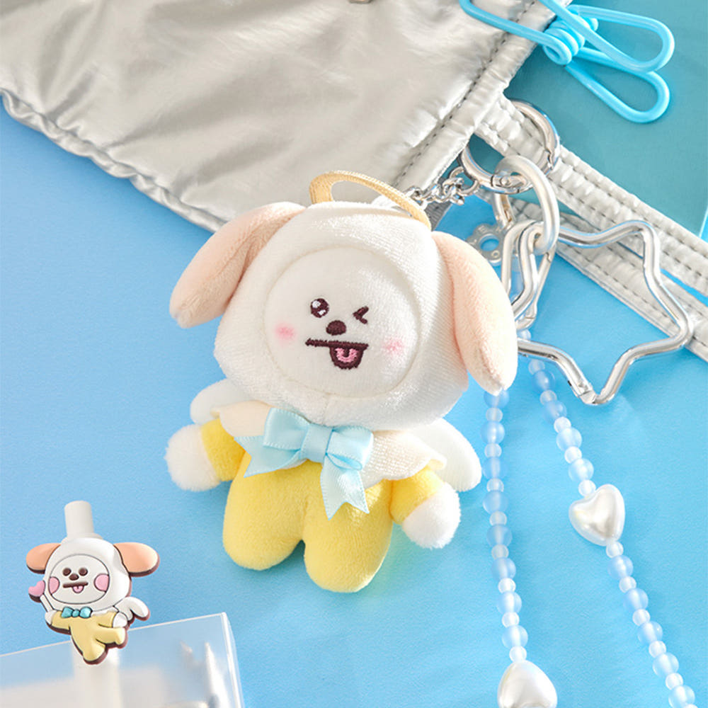 BT21 - ANGEL & VILLAIN ANGEL PLUSH KEYRING