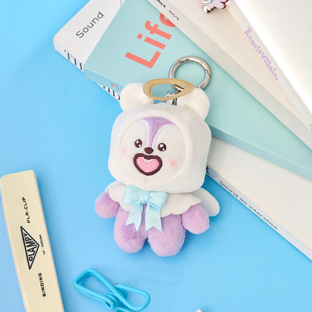 BT21 - ANGEL & VILLAIN ANGEL PLUSH KEYRING