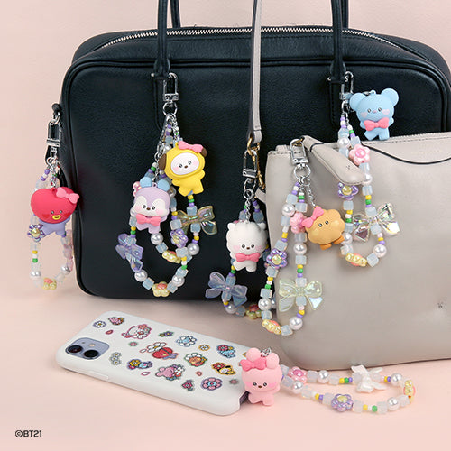 BT21 - MININI BEADS STRAP KEYRING LOVELY - COKODIVE