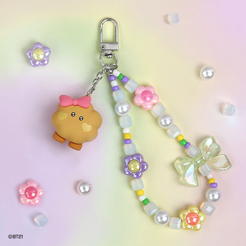 BT21 - MININI BEADS STRAP KEYRING LOVELY