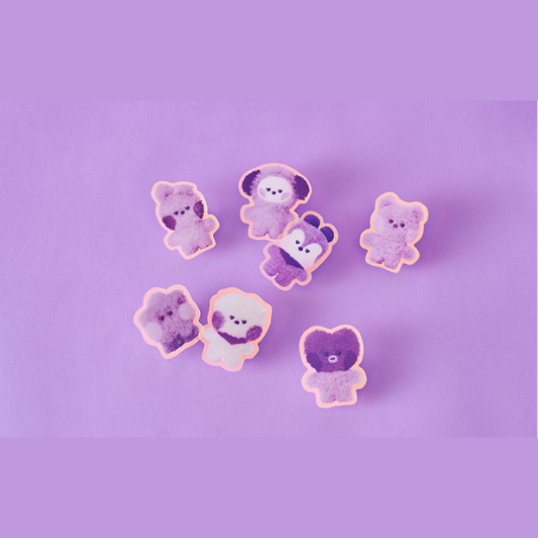 BT21 PURPLE OF WISH EDITION MININI ACRYLIC CLIP MAGNET - COKODIVE