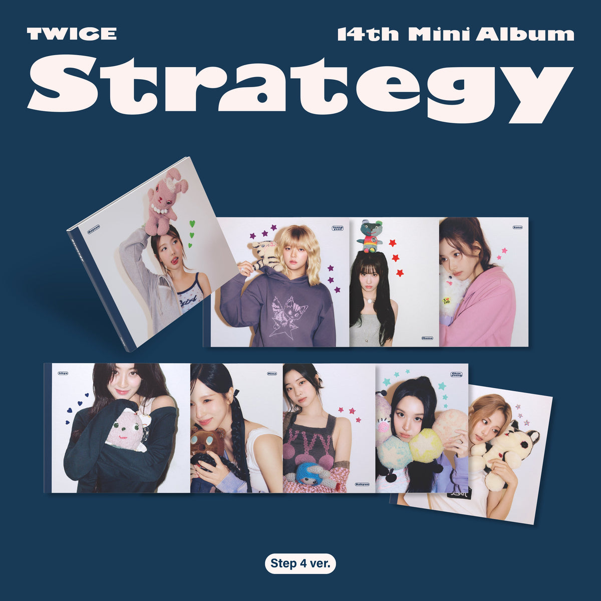 TWICE - STRATEGY 14TH MINI ALBUM JYP SHOP GIFT STEP 4 VER RANDOM