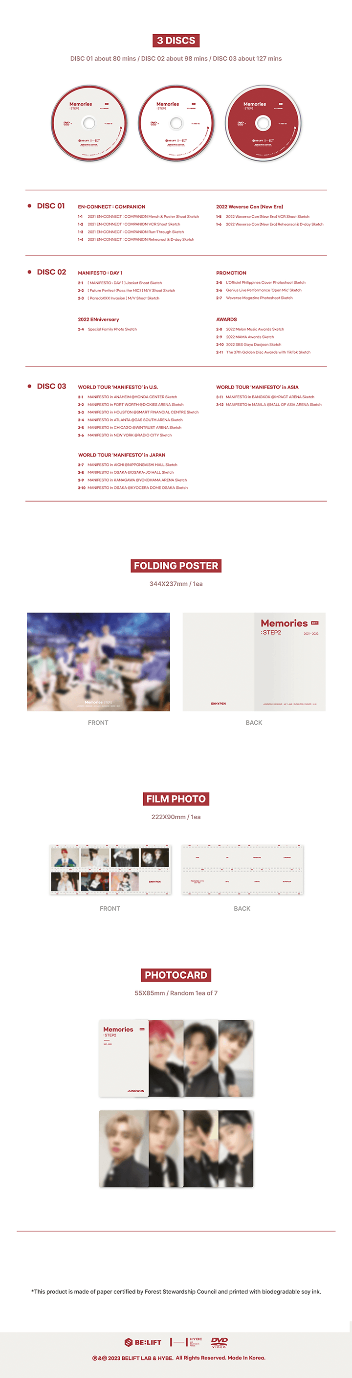 ENHYPEN - MEMORIES STEP 2 DVD WEVERSE GIFT VER. - COKODIVE