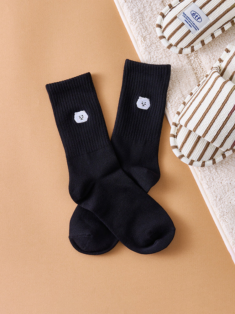 BT21 - BASIC DAILY EMBROIDERY SOCKS