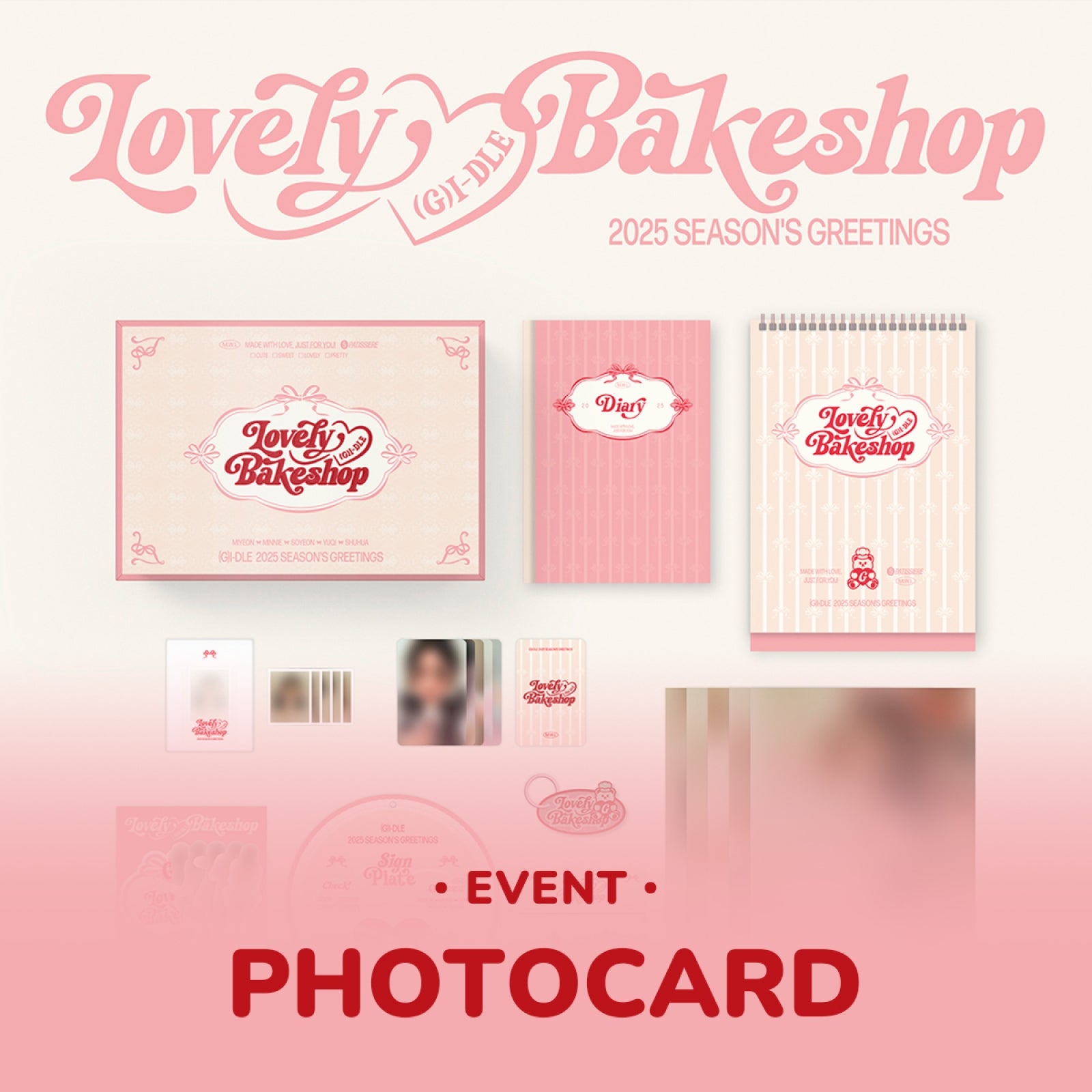 (G)I-DLE LOVELY BAKESHOP 225 SEASON'S GREETINGS WITHMUU GIFT - COKODIVE