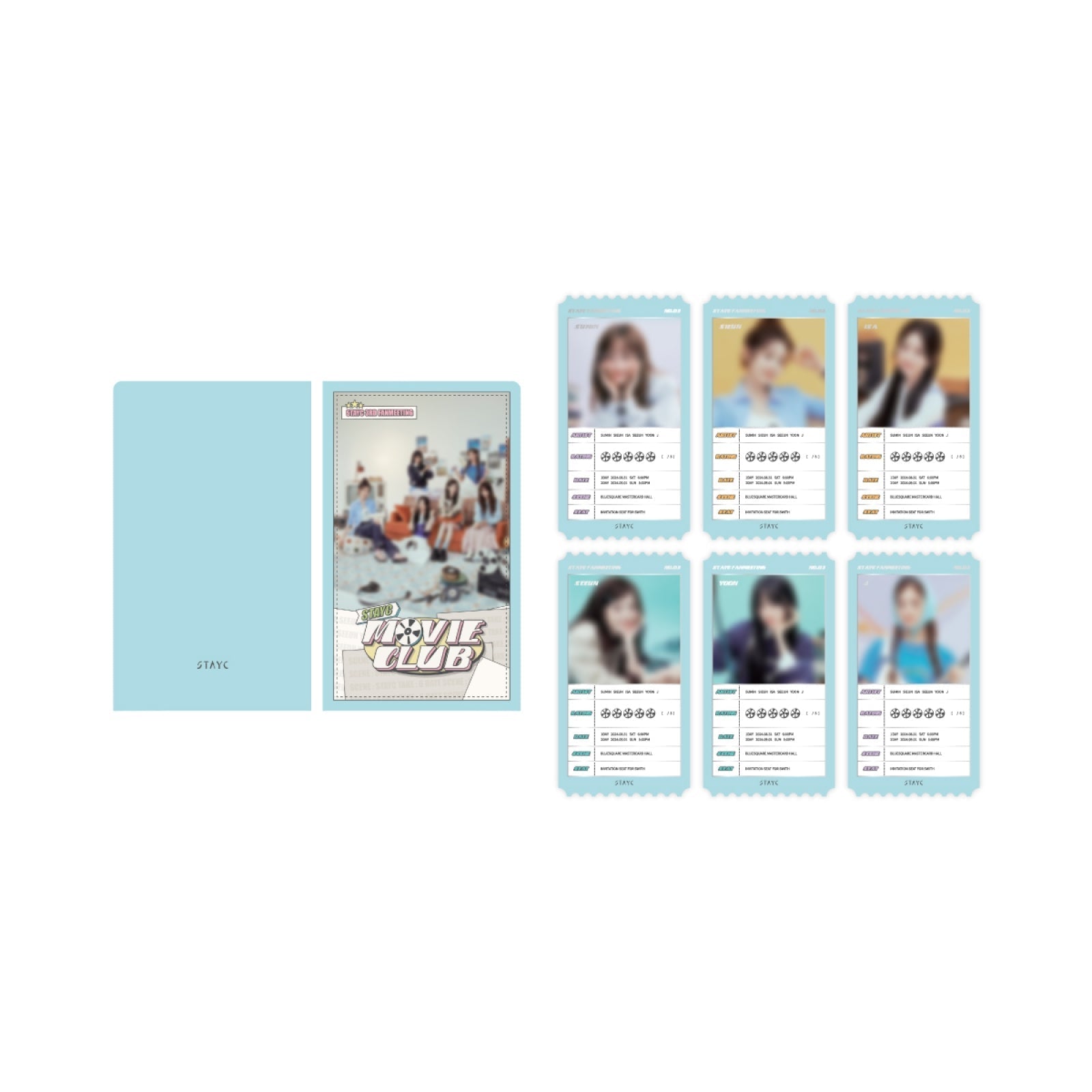 STAYC - STAYC MOVIE CLUB 2024 FANMEETING OFFICIAL MD TICKET HOLDER SET - COKODIVE