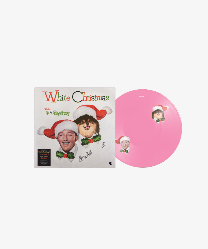 BTS V - WHITE CHRISTMAS V X BING CROSBY HOT PINK PICTURE DISC 12 SINGLE - COKODIVE