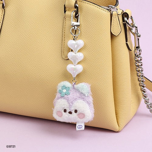 BT21 - MININI BEADS PLUSH KEYRING FACE