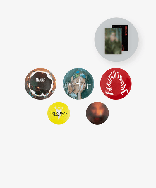 WINNER SONG MINO - MINO : MANIAC YG PALM STAGE 2021 OFFICIAL MD PIN BUTTON SET - COKODIVE