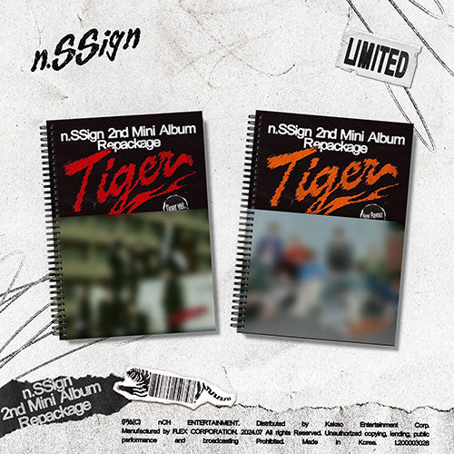 N.SSIGN - TIGER 2ND MINI ALBUM PHOTO BOOK REPACKAGE RANDOM - COKODIVE