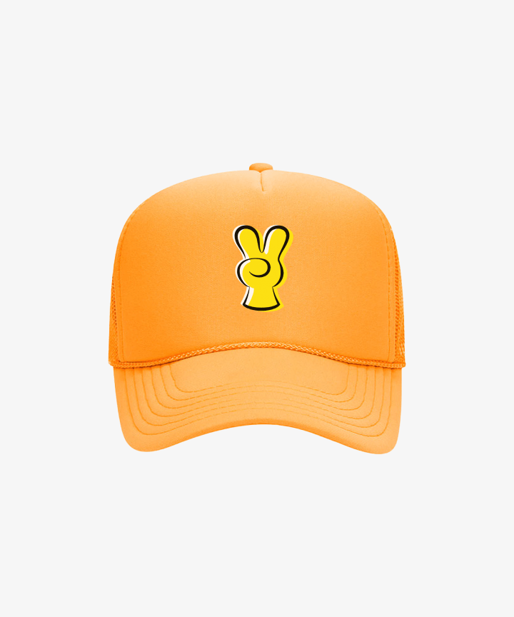 BTS - BTS X DM4 COLLABORATION OFFICIAL MD PEACE SIGN TRUCKER HAT