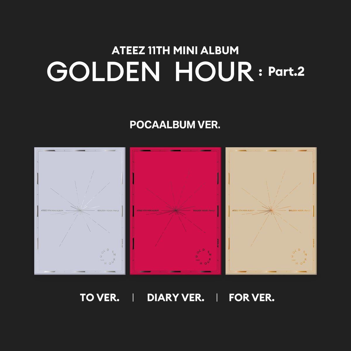 ATEEZ - GOLDEN HOUR : PART.2 11TH MINI ALBUM TOKTOQ GIFT POCAALBUM SET - COKODIVE