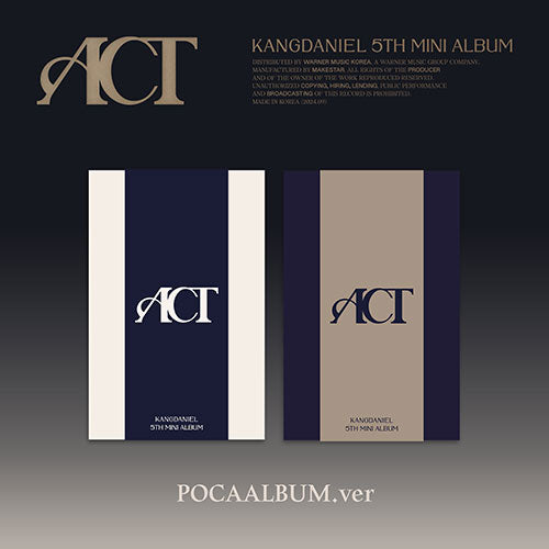 KANGDANIEL - ACT 5TH MINI ALBUM POCAALBUM VER SET - COKODIVE