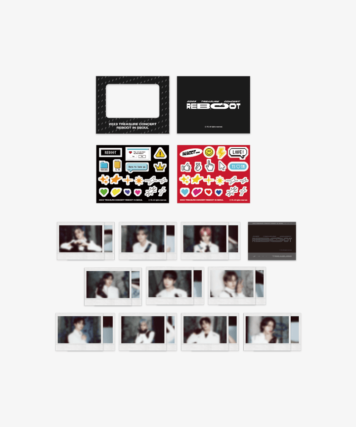 TREASURE - REBOOT OFFICIAL MD POLAROID PHOTO + STICKER SET - COKODIVE