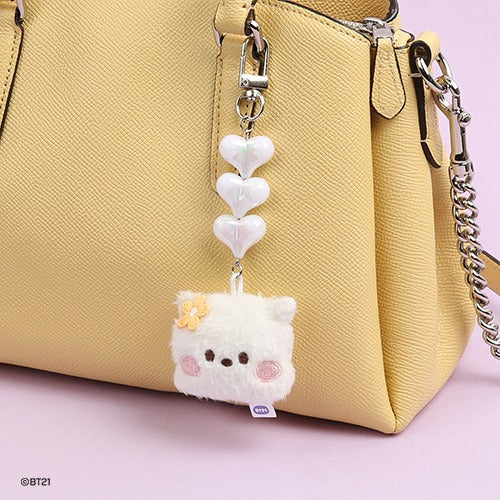 BT21 - MININI BEADS PLUSH KEYRING FACE