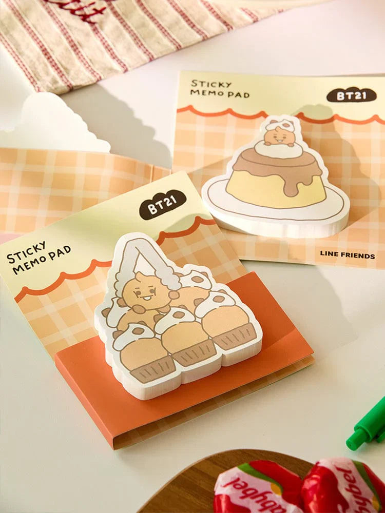 BT21 - BABY BAKERY SHOP MD STICKY MEMO NOTEPADS