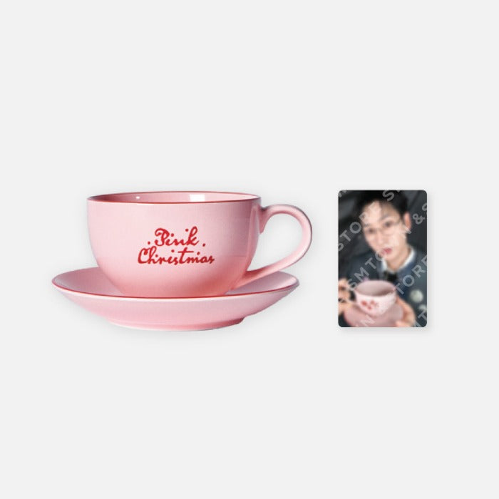 SUPER JUNIOR - 2024 PINK CHRISTMAS CUP &amp; SAUCER SET - COKODIVE