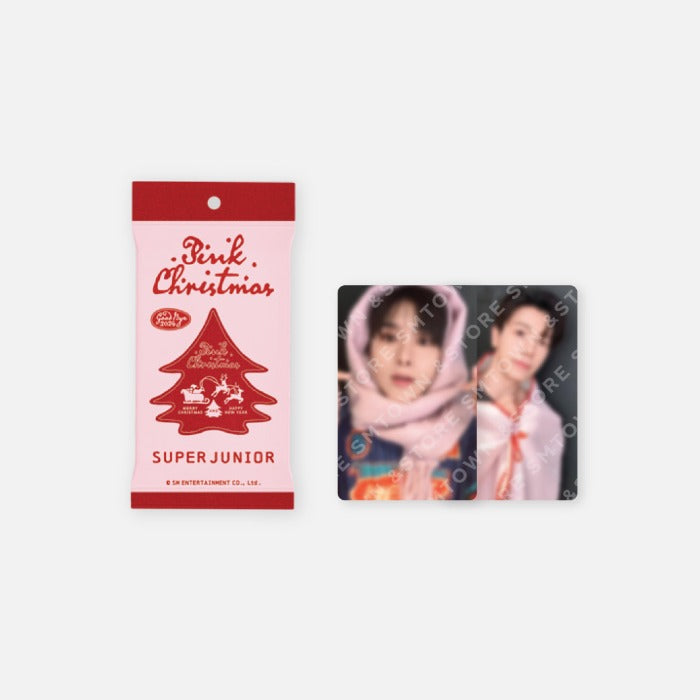 SUPER JUNIOR - 2024 PINK CHRISTMAS PHOTO CARD RANDOM PACK - COKODIVE