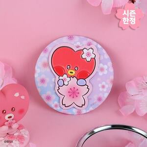 BT21 - CHERRY BLOSSOM LEATHER PATCH MIRROR TATA - COKODIVE