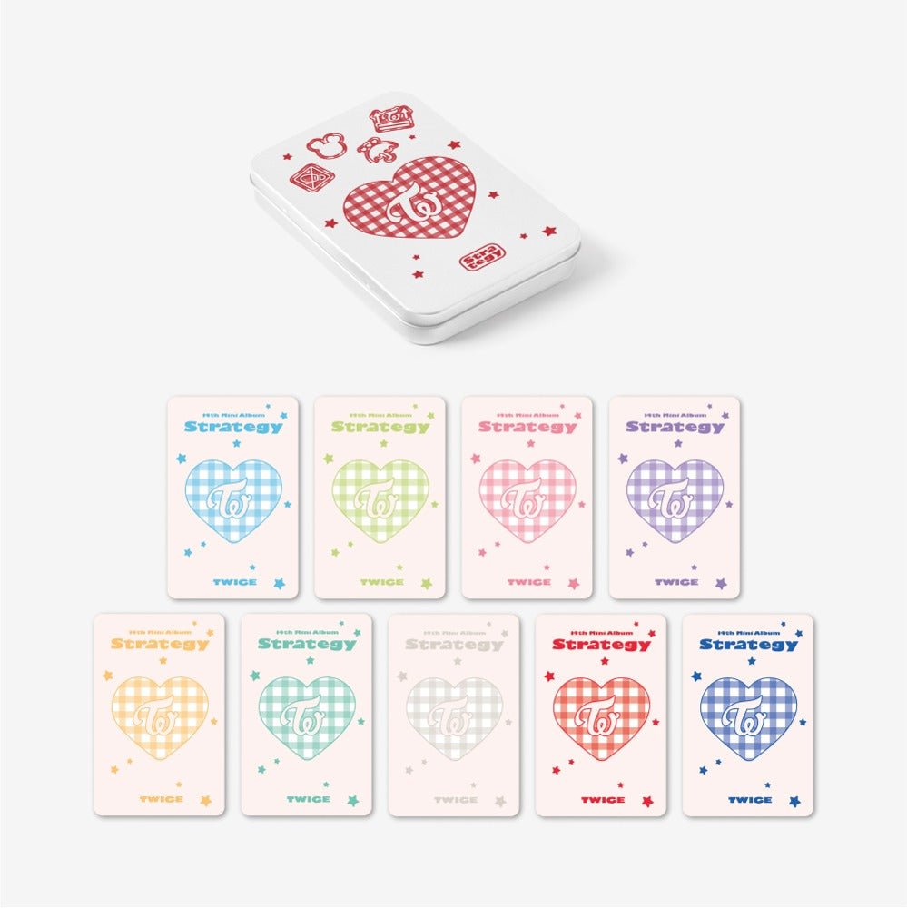 TWICE - STRATEGY POP UP IN SEOUL OFFICIAL MD TINCASE PHOTOCARD SET - COKODIVE