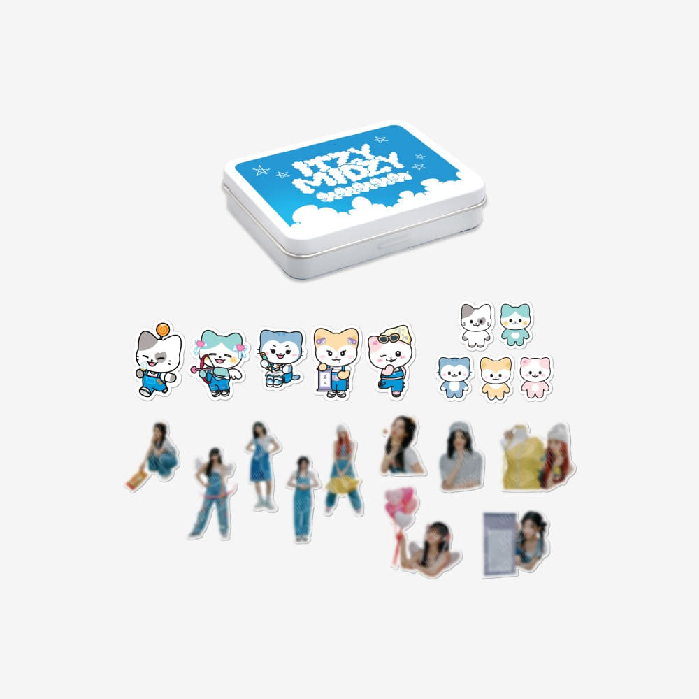 ITZY - ITZY X TWINZY POP UP STORE OFFICIAL MD TINCASE & STICKER SET - COKODIVE