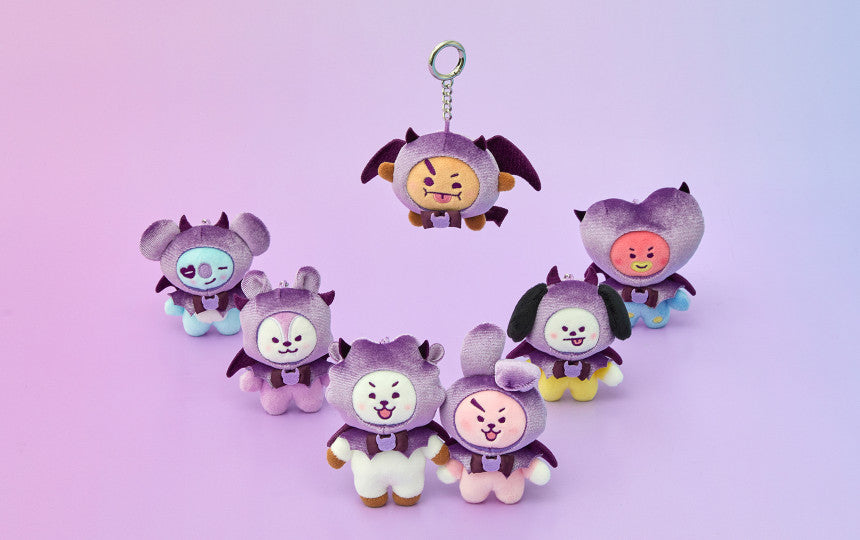 BT21 - ANGEL &amp; VILLAIN VILLAIN PLUSH KEYRING - COKODIVE