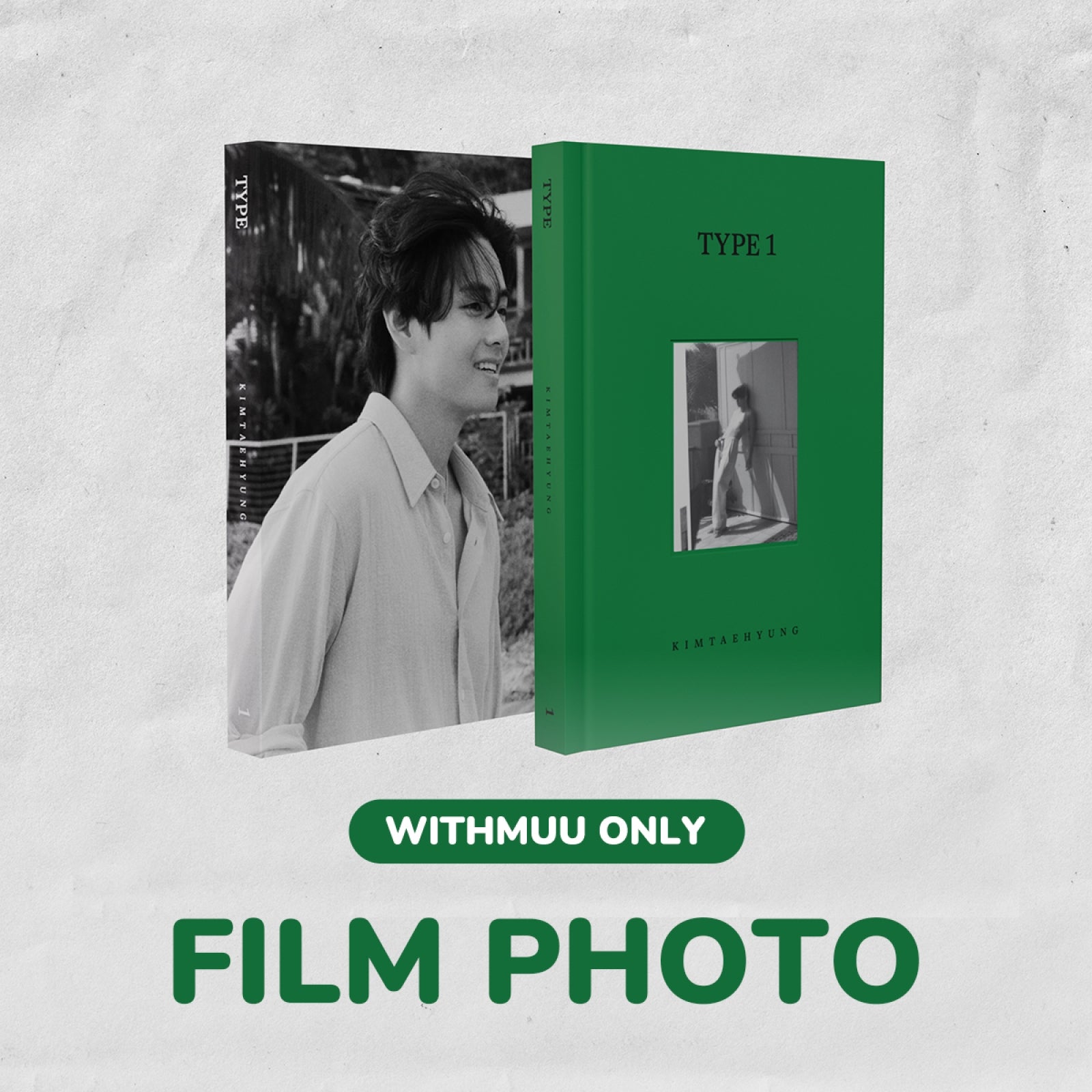 BTS V - TYPE 1 PHOTOBOOK VER WITHMUU GIFT - COKODIVE