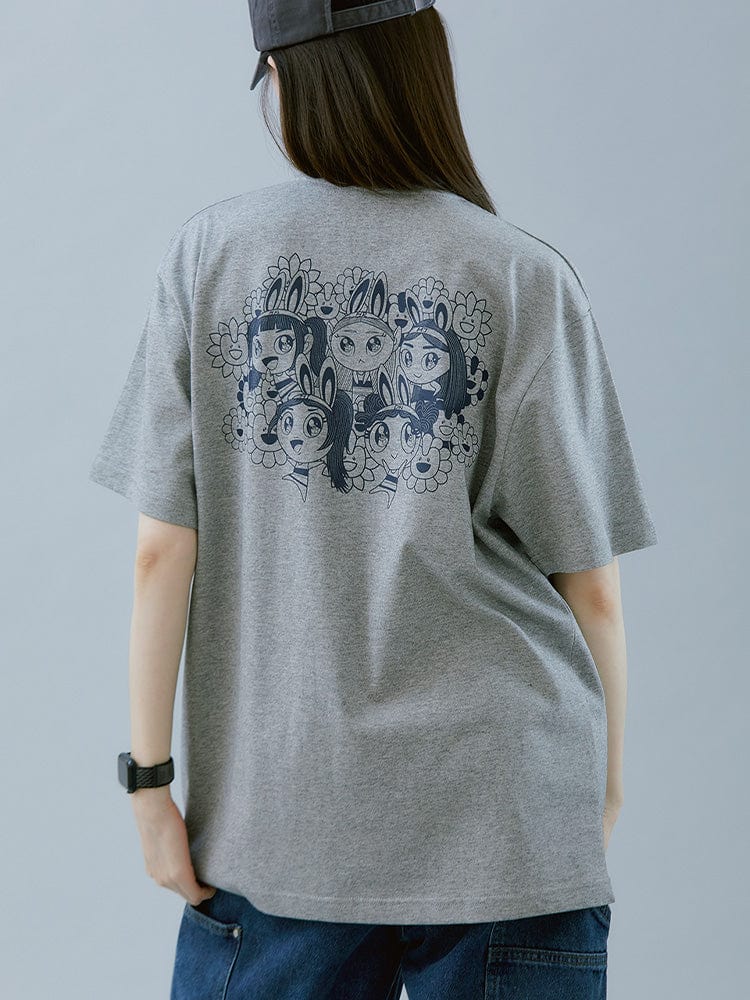 NEWJEANS - NEWJEANS X MURAKAMI OFFICIAL MD T SHIRT MELANGE GRAY - COKODIVE