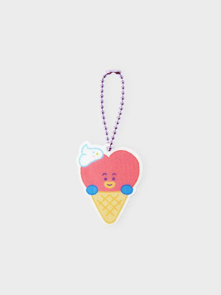 BT21 ON THE CLOUD RENTICULAR KEYRING - COKODIVE