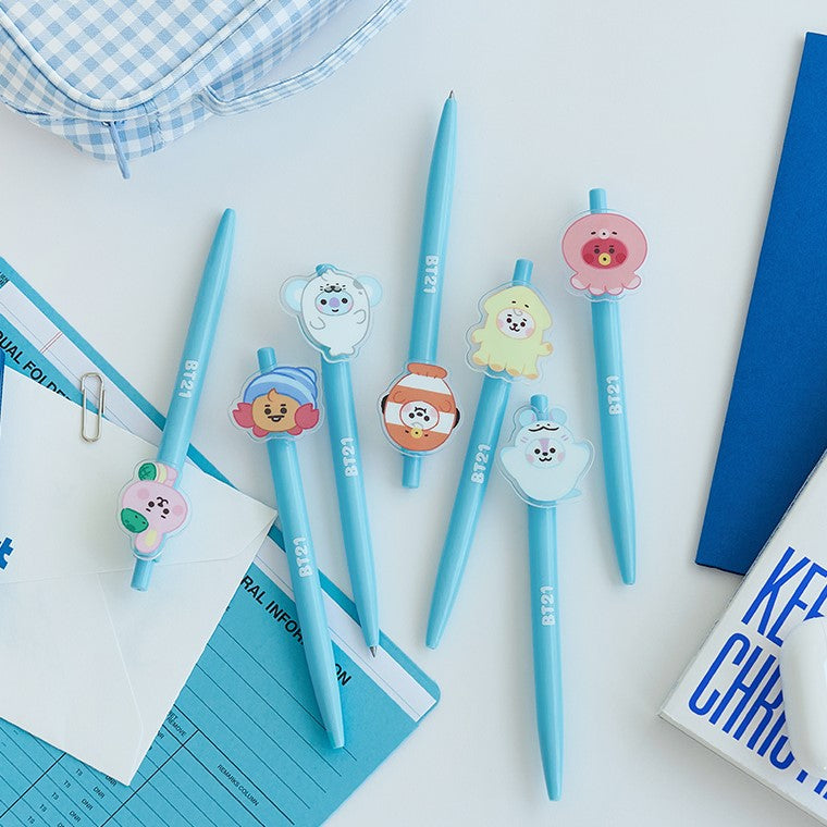 BT21 - BABY OCEAN FRIENDS ACRYLIC GEL PEN - COKODIVE