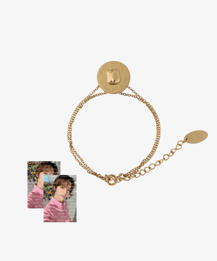 TXT - BEOMGYU&#39;S FLOWER SHOP OFFICIAL MD BRACELET (GOLD) - COKODIVE