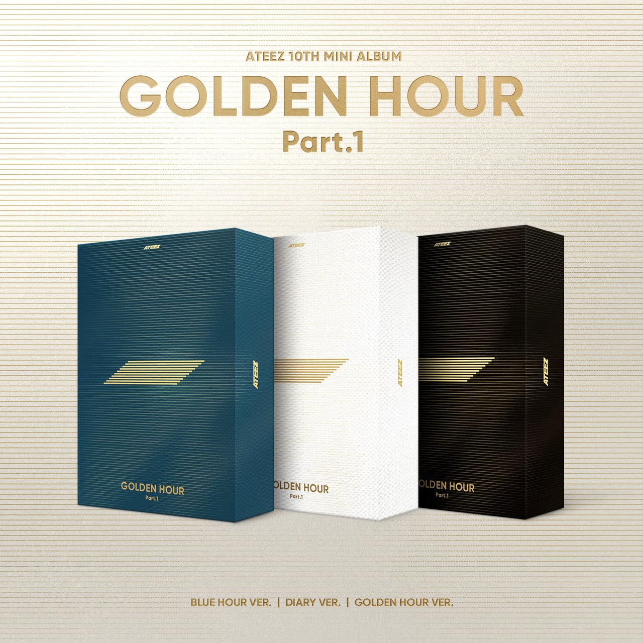 ATEEZ - GOLDEN HOUR : PART.1 10TH MINI ALBUM PHOTOBOOK RANDOM - COKODIVE
