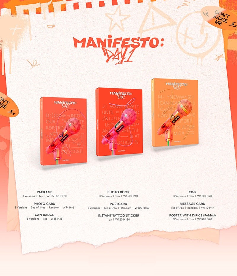 [PR] Apple Music ALBUM ENHYPEN - ALBUM MANIFESTO DAY 1 (STANDARD)