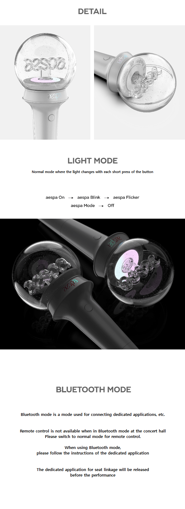 Brand new aespa lightstick ON store HOLD