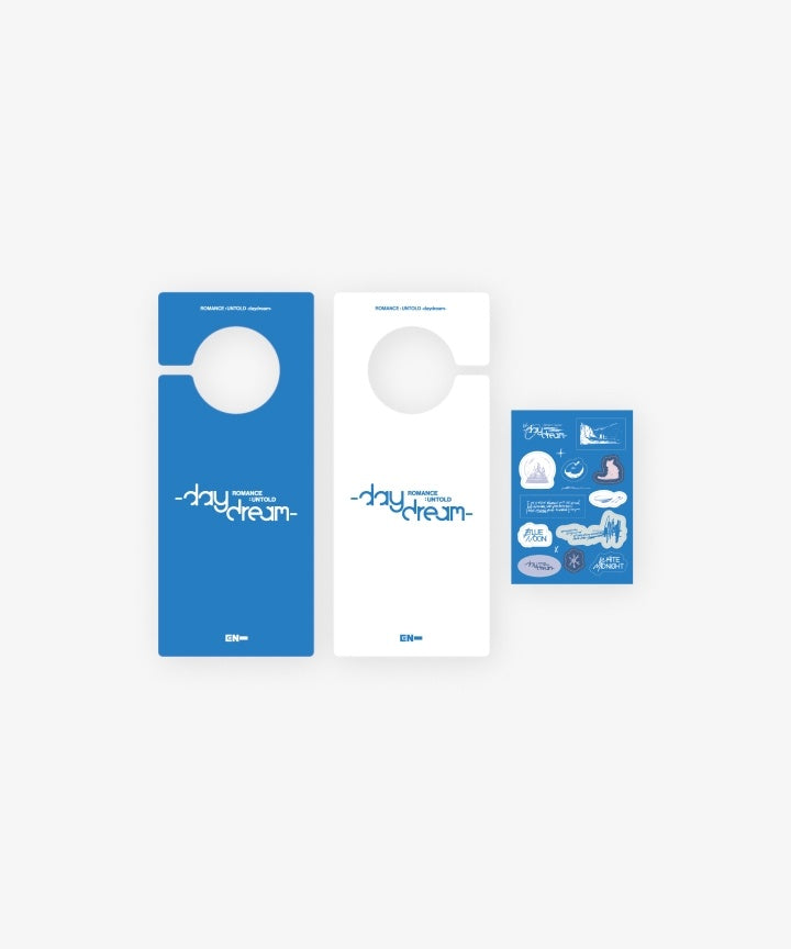 ENHYPEN - ROMANCE : UNTOLD DAYDREAM POP UP OFFICIAL MD DOOR HANGER SACHET &amp; STICKER SET - COKODIVE