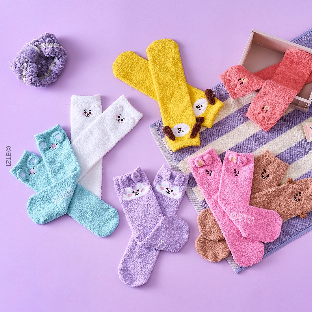 BT21 - SWEET DREAMS EDITION NEW BASIC SWEET DREAM SLEEPING SOCKS - COKODIVE