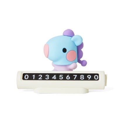 TWS CHARACTER MD BT21 MININI CAR FIGURE PHONE NUMBER PLATE